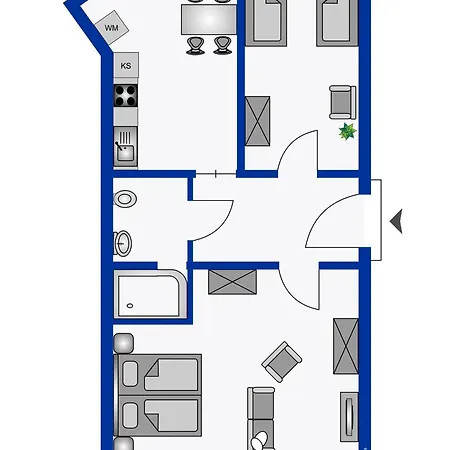Apartmán Neu Renoviert I Zentrale Eg-wohnung I 4 Personen, Salt